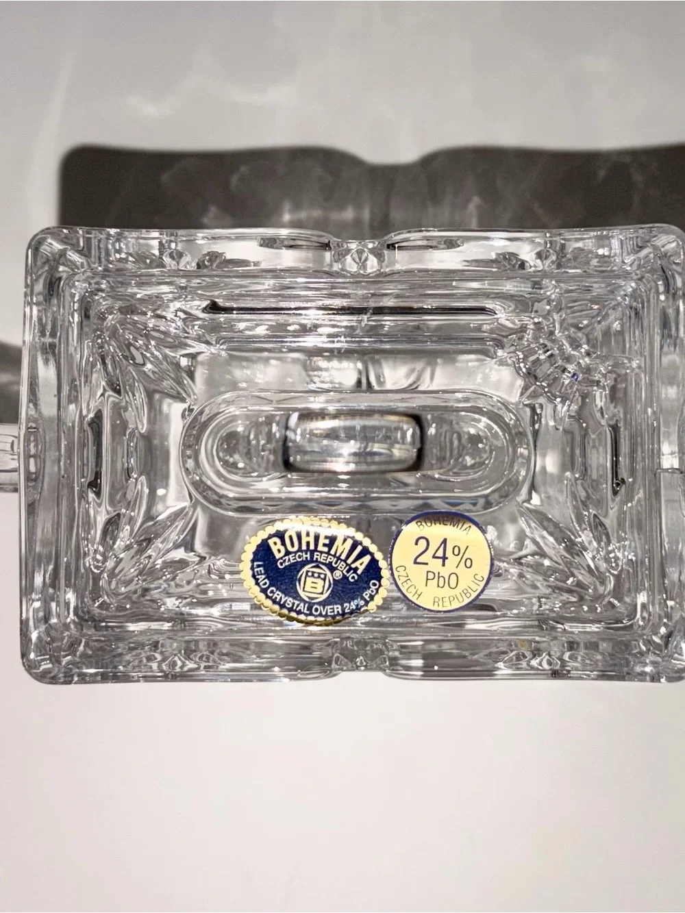 Brand New Bohemia Crystal Lead Crystal Sugar Bowl / Candy Dish with Lid